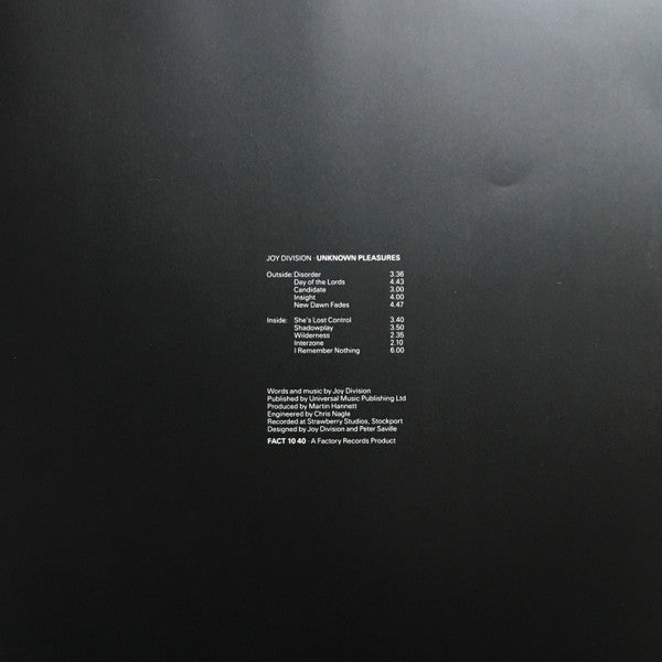 Joy Division : Unknown Pleasures (LP, Album, Ltd, RE, RP, Red)