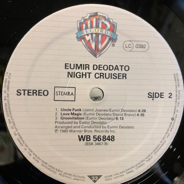 Eumir Deodato : Night Cruiser (LP, Album)