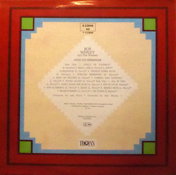 Bob Marley And The Wailers* : African Herbsman (LP, Album, RE)