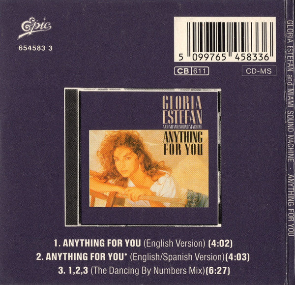 Gloria Estefan And Miami Sound Machine* : Anything For You (CD, Mini, Maxi, RE)