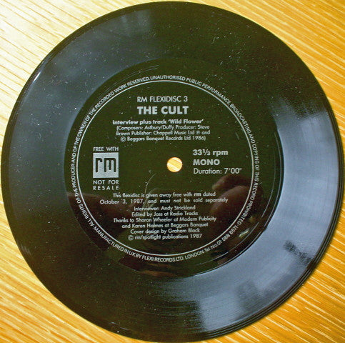 The Cult : Interview / Wild Flower (Flexi, 7", S/Sided, Mono, Promo)