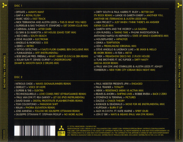 Paul Van Dyk : Cream Ibiza (2xCD, Comp, Mixed)