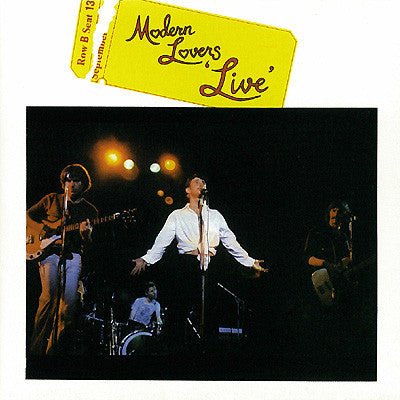 Jonathan Richman & The Modern Lovers : Live (CD, Album, RE, RM)