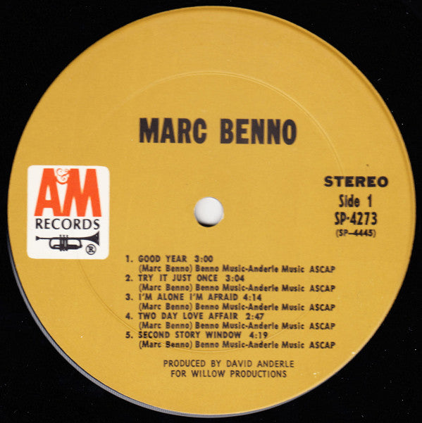 Marc Benno : Marc Benno (LP, Pit)