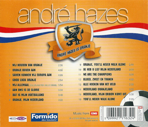 André Hazes : André Hazes Is Oranje (CD, Comp)