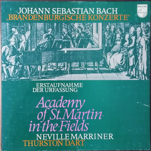 Johann Sebastian Bach - The Academy Of St. Martin-in-the-Fields, Sir Neville Marriner : Brandenburgische Konzerte (2xLP, Album + Box)