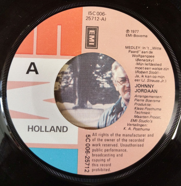 Johnny Jordaan : Operette Medley (7", EP)