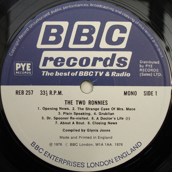 The Two Ronnies : The Two Ronnies (LP, Mono)