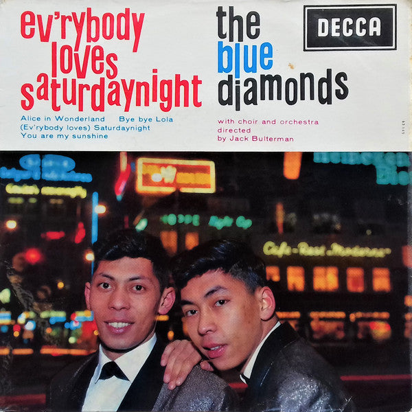 The Blue Diamonds : Ev'rybody Loves Saturdaynight (7", EP, Mono)