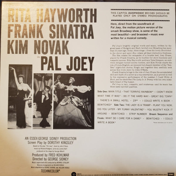 Rodgers & Hart : Pal Joey (LP, Album, RE, Duo)