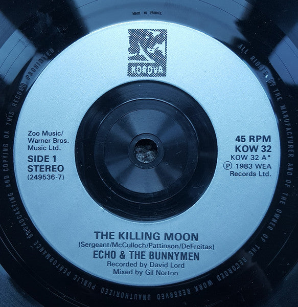 Echo & The Bunnymen : The Killing Moon (7", Single, Inj)
