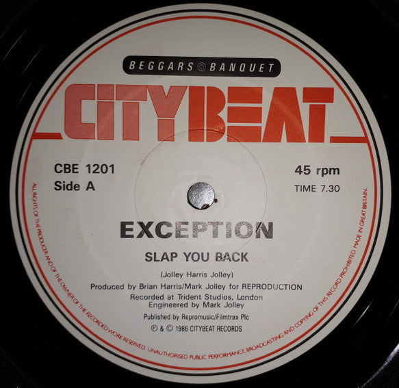 Exception : Slap You Back (12")