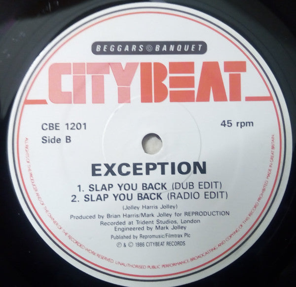Exception : Slap You Back (12")