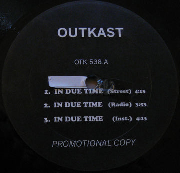 OutKast : In Due Time / B.O.B. (Bombs Over Baghdad) (12", Promo, Unofficial)