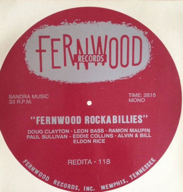 Various : Fernwood Rockabillies  (LP, Comp, Mono, Red)