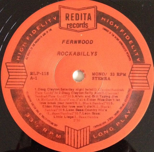 Various : Fernwood Rockabillies  (LP, Comp, Mono, Red)