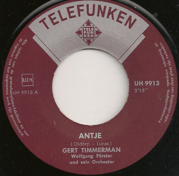 Gert Timmerman : Antje (7", Single)