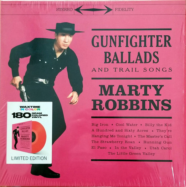 Marty Robbins : Gunfighter Ballads And Trail Songs (LP, Ltd, RE, Red)