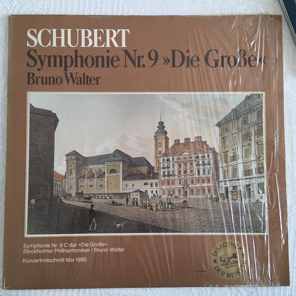 Franz Schubert, Bruno Walter, Stockholms Konsertförenings Orkester : Symphonie Nr. 9 "Die Große" (LP, Album)