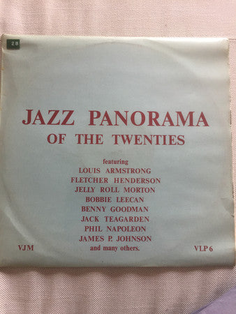 Various : Jazz Panorama Of The Twenties (LP, Comp)