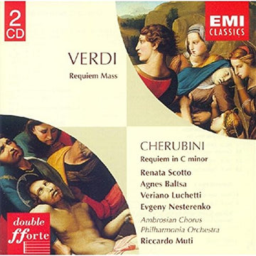 Verdi*, Cherubini* / Renata Scotto, Agnes Baltsa, Veriano Luchetti, Evgeny Nesterenko, Ambrosian Chorus*, Philharmonia Orchestra, Riccardo Muti : Requiem Mass • Requiem In C Minor (2xCD, Comp, RE, RM)