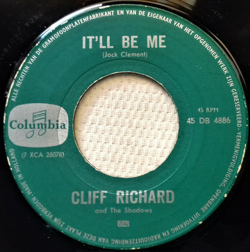 Cliff Richard & The Shadows : It'll Be Me (7", Single, Mono, Ope)