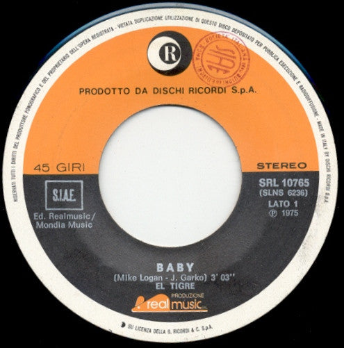 El Tigre (2) : Baby (7")