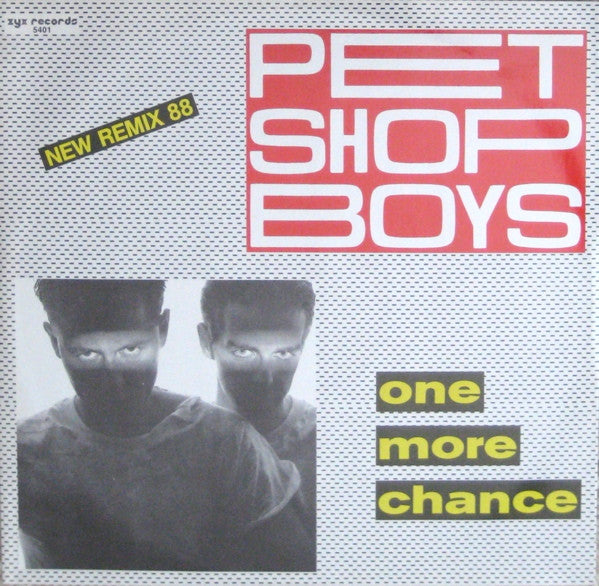 Pet Shop Boys : One More Chance (New Remix 88) (12", Maxi, RE)