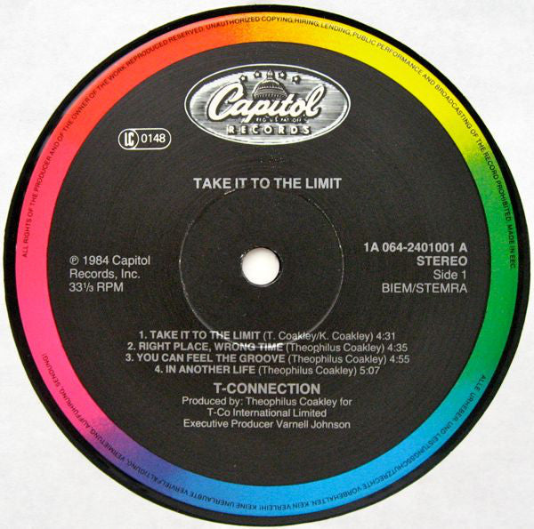 T-Connection : Take It To The Limit (LP, Album)