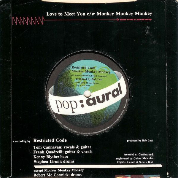 Restricted Code : Love To Meet You (7")