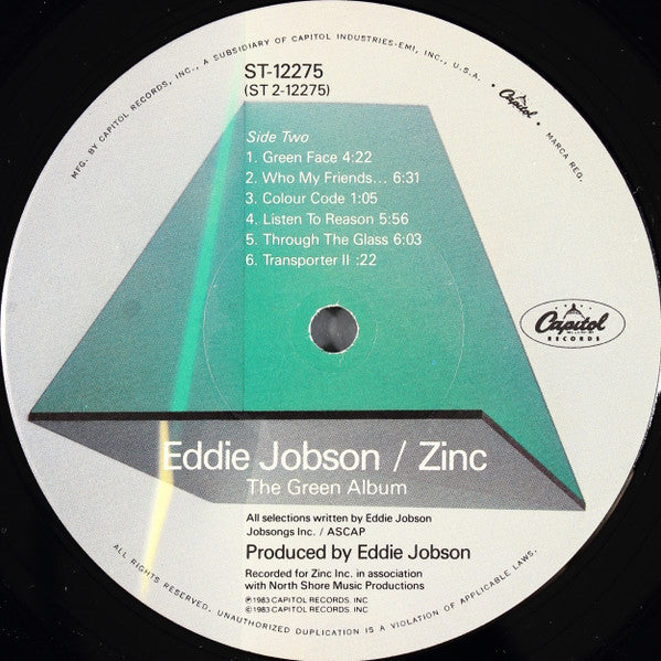 Eddie Jobson / Zinc (3) : The Green Album (LP, Album, Win)