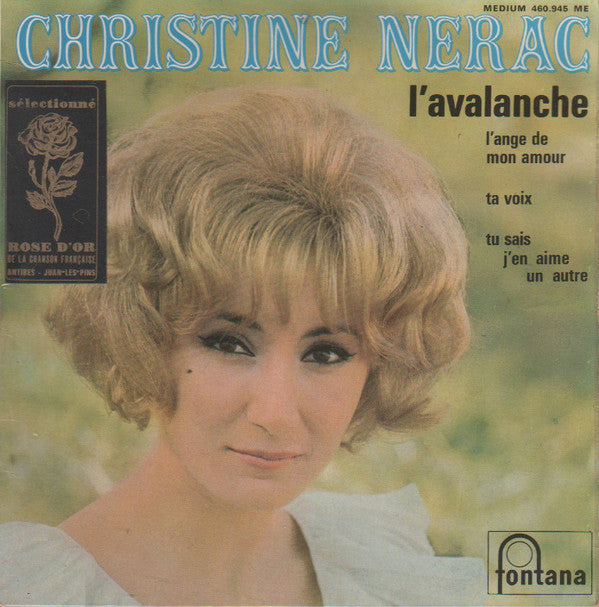 Christine Nerac : L'Avalanche (7", EP, Mono)