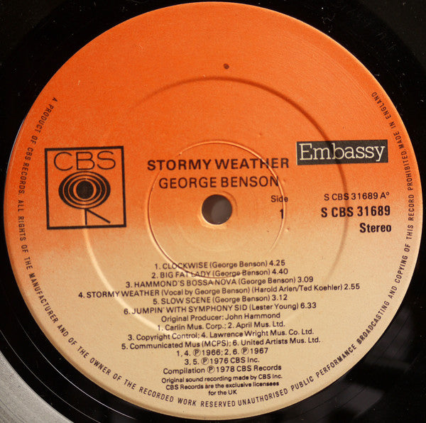 George Benson : Stormy Weather (LP, Comp)