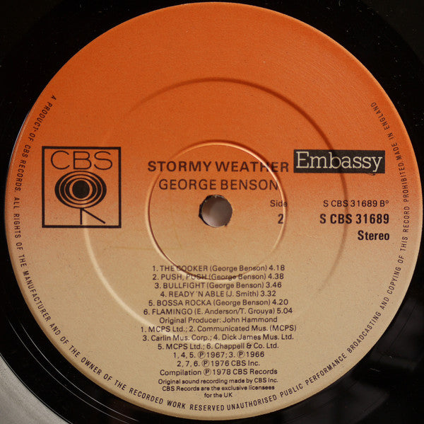 George Benson : Stormy Weather (LP, Comp)