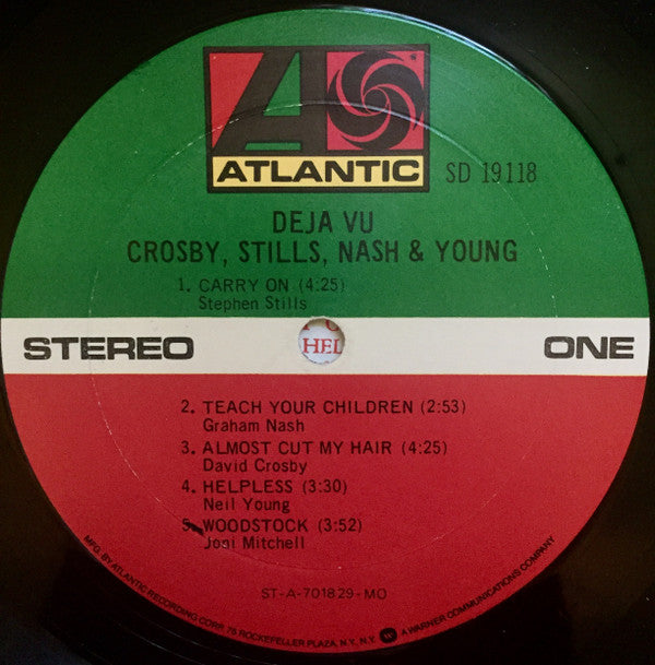 Crosby, Stills, Nash & Young : Déjà Vu (LP, Album, RE, MO )