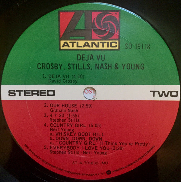 Crosby, Stills, Nash & Young : Déjà Vu (LP, Album, RE, MO )