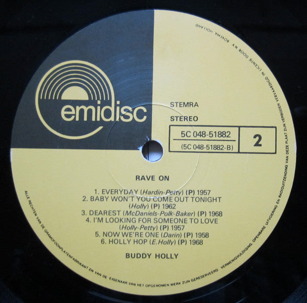Buddy Holly : Rave On (LP, Comp)