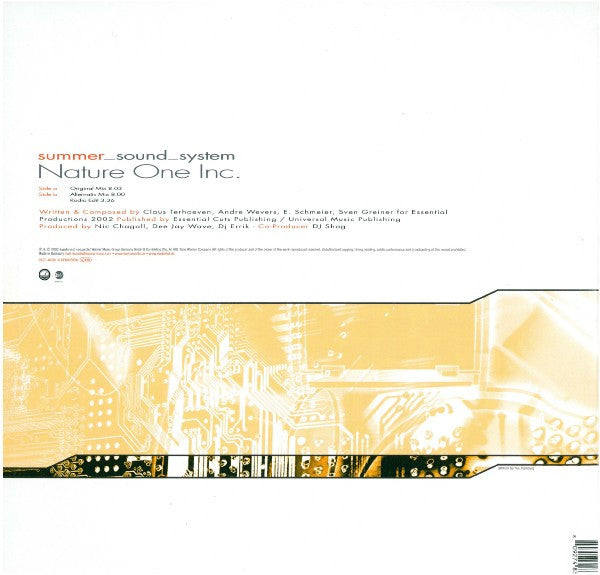 Nature One Inc. : Summer_Sound_System (12")