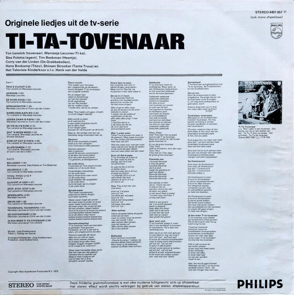 Ti-Ta-Tovenaar : 20 Nieuwe Liedjes Uit De TV-Serie Ti-Ta-Tovenaar (LP, Album)