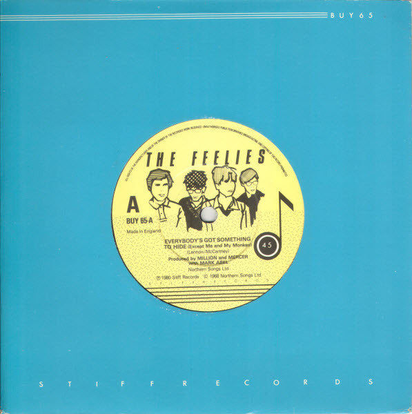 The Feelies : Everybody's Got Something To Hide (Except Me And My Monkey) (7", Single)