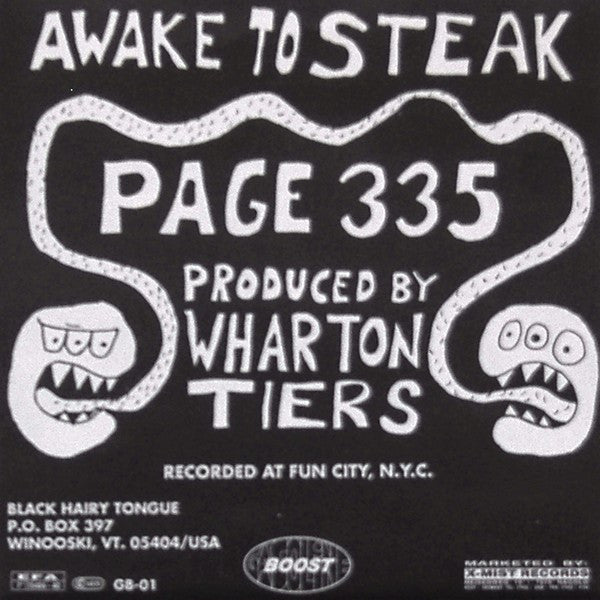 Black Hairy Tongue : Awake To Steak (7")