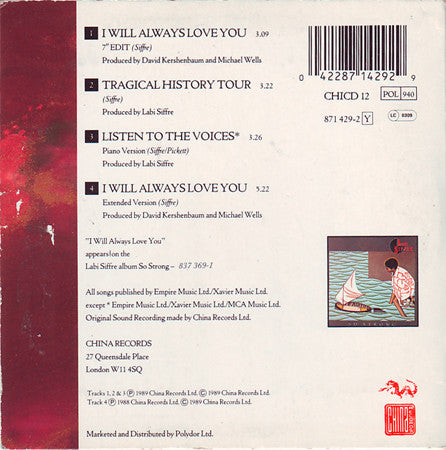 Labi Siffre : I Will Always Love You (CD, Maxi)