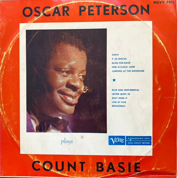The Oscar Peterson Quartet : Oscar Peterson Plays Count Basie (LP, Album, Mono, RE)