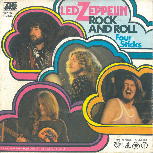 Led Zeppelin : Rock And Roll / Four Sticks (7", Single)
