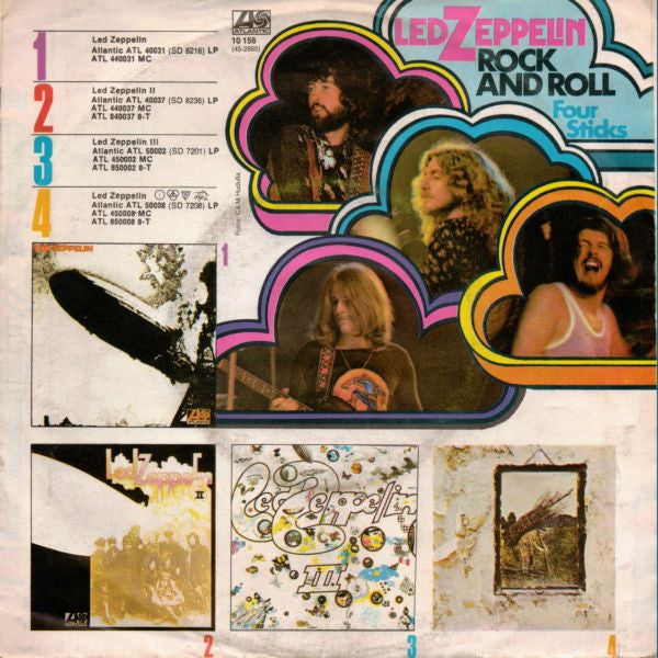 Led Zeppelin : Rock And Roll / Four Sticks (7", Single)