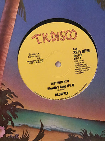 Blowfly : Blowfly’s Rapp Instrumental (12", Single, Promo)