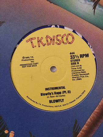 Blowfly : Blowfly’s Rapp Instrumental (12", Single, Promo)
