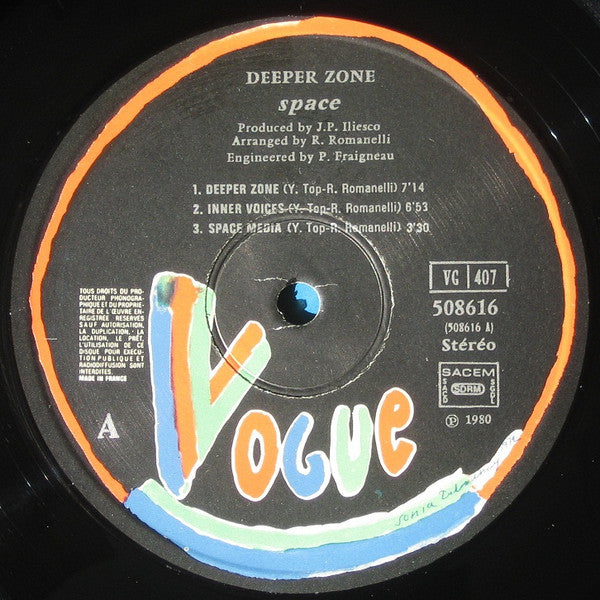 Space : Deeper Zone (LP, Album)