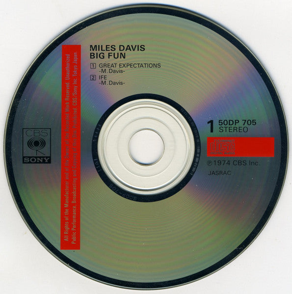 Miles Davis : Big Fun (2xCD, Album, RE)