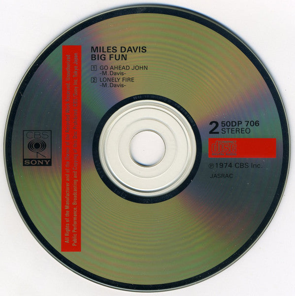 Miles Davis : Big Fun (2xCD, Album, RE)